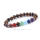 Charm 8MM Natural Crystal 7Chakra Tiger Eye Beaded Bracelet for Men